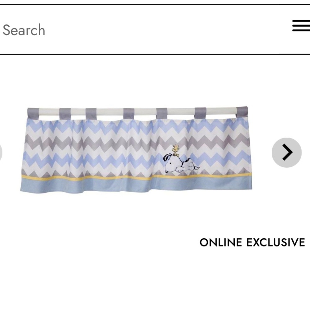 2 - My Little Snoopy Window Valance by Lambs & Ivy